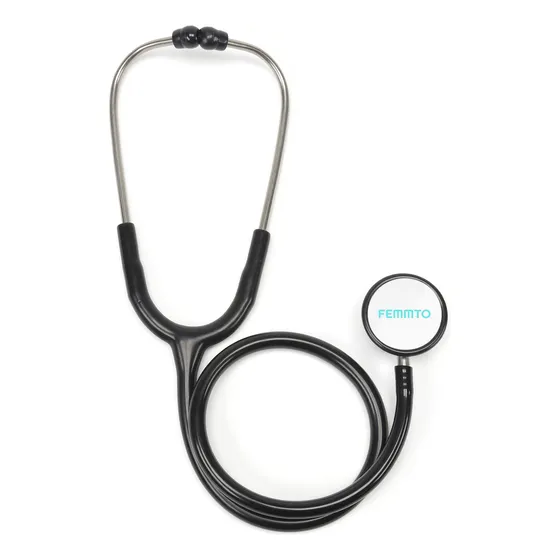 Estetoscopio Femmto Profesional Doble Campana Adulto Color Negro