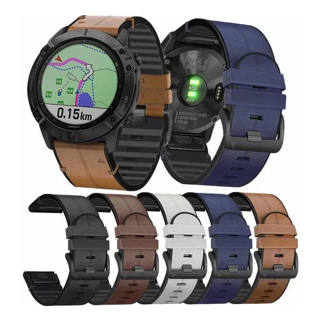 Correas De Cuero Para Garmin Fenix 6x,5x,5 Plus,de 22 Y 26mm