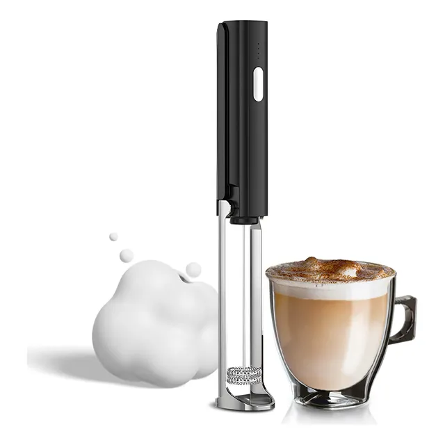 Máquina De Espuma Portátil Recargable Con Espumador De Leche
