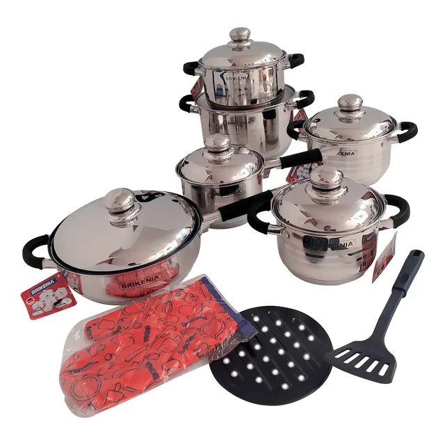 Set De Olla Alemanas 12 Piezas En Acero Inoxi 18/10 Oferta 
