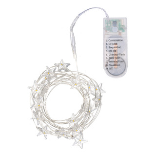 Cadena De Luces Led En Forma De Estrella, 8 Modos, Cable Ibl Cadena De Luces Led En Forma De Estrella, 8 Modos, Cable Ibl