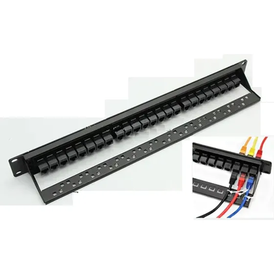 Patchpanel 24 Ptos Cat 6 Modular Con 24 Union Rj45 Certifica