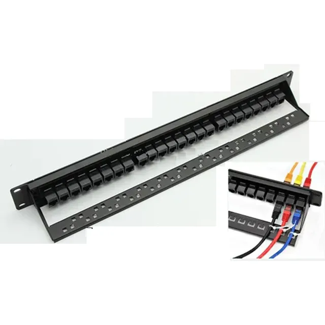 Patchpanel 24 Ptos Cat 6 Modular Con 24 Union Rj45 Certifica