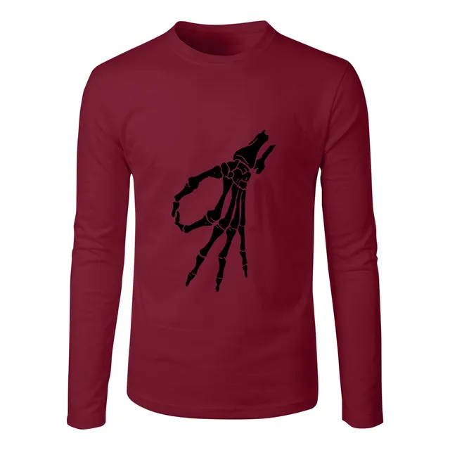 Camisa Manga Larga Para Hombre Blusa Hip Hop Hipster Cuello