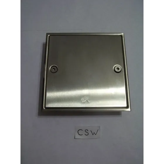 Rejilla Ciega Centro Piso Quality Metal 12 X 12 Satinado 25n