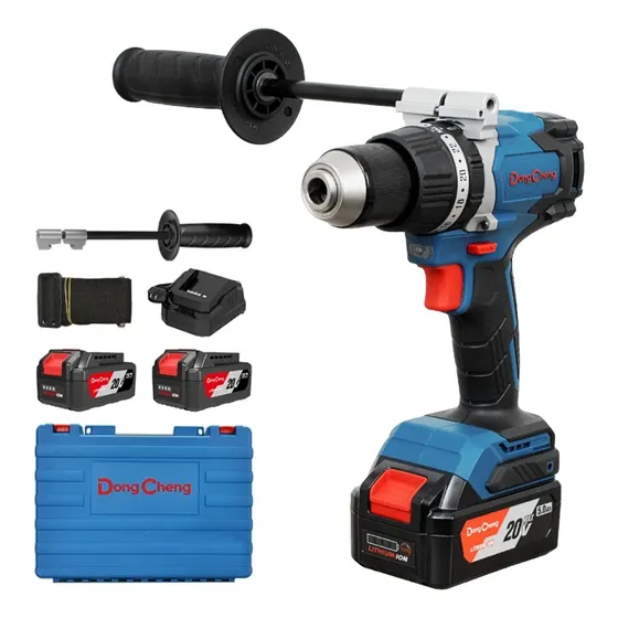 Taladro Percutor Atornillador Dongcheng 5ah Maleta Pro 20v