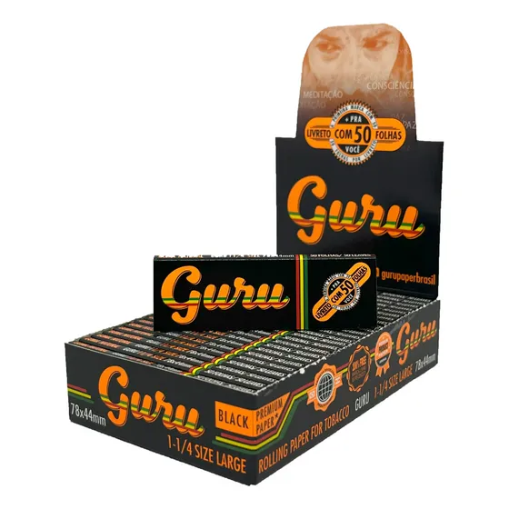 Caixa Com 25 Sedas Guru Black Mini Size