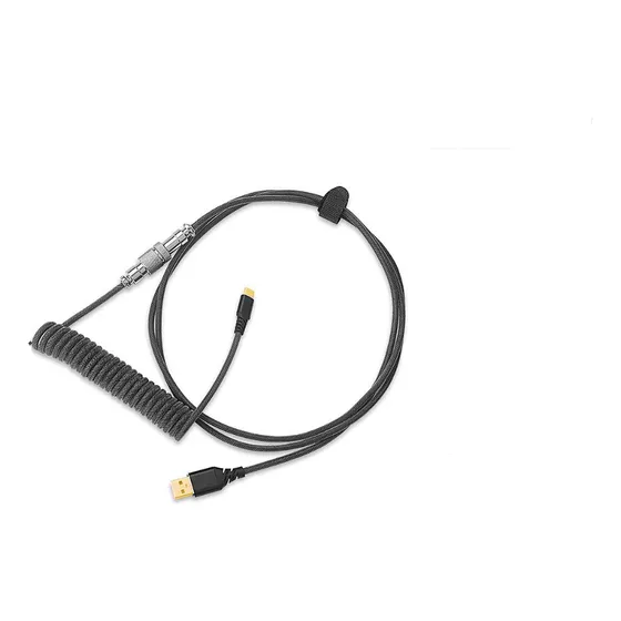 Cabo De Teclado Mecânico Em Espiral Tipo C Usb Aviation