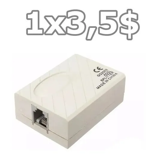 Filtro Adsl Rj11 Telefono Internet Punto De Venta  Splitter 