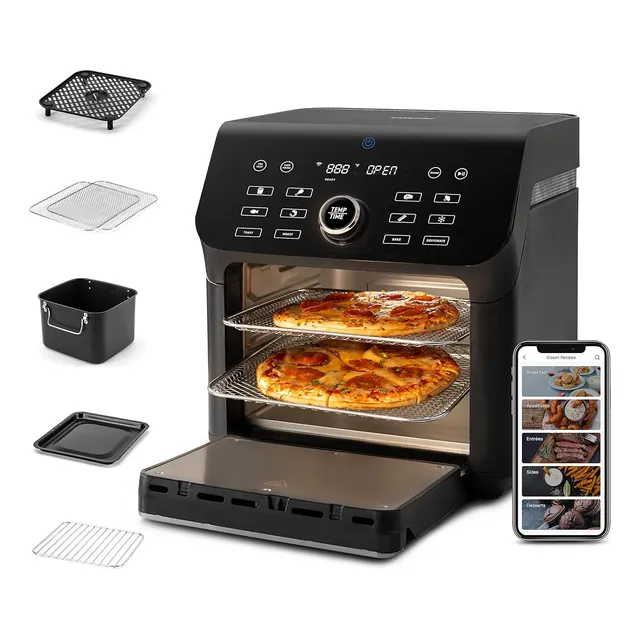 Combo Horno Tostador Y Freidora De Aire 10 Qt 14 En 1