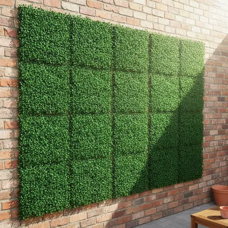 10 Placas Jardim Vertical Buchinho Grama 60x40 Artificial Verde