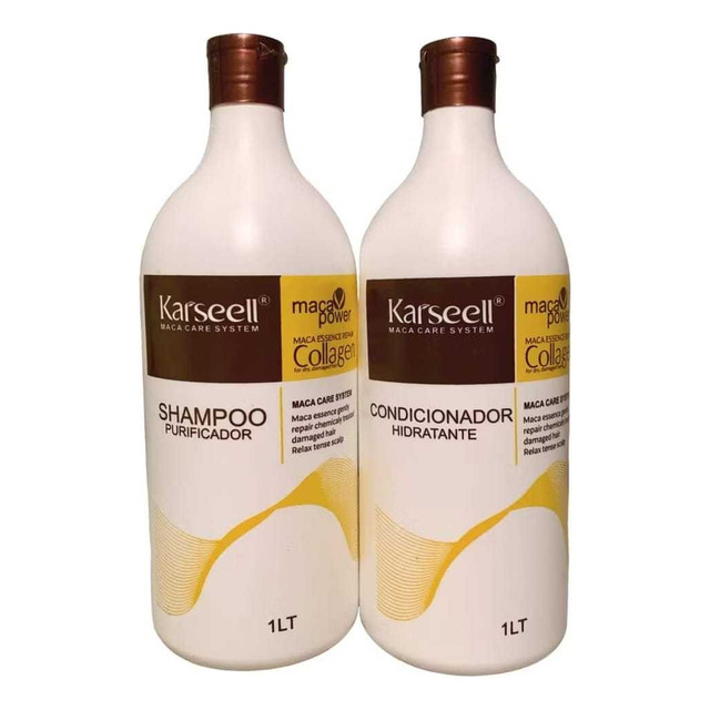 Kit Shampoo Condicionador Karseell 1l Máscara Colágeno 500g Kit Shampoo Condicionador Karseell 1l Máscara Colágeno 500g