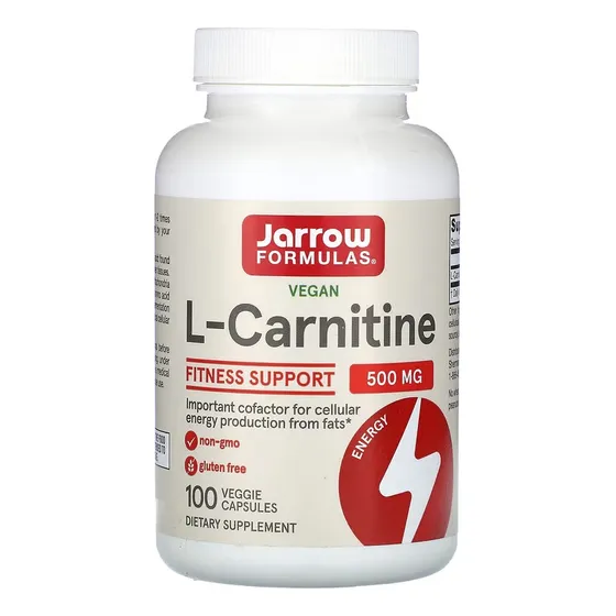 Jarrow Formulas L-carnitina 500mg 100 Cápsulas Vegetales Sfn