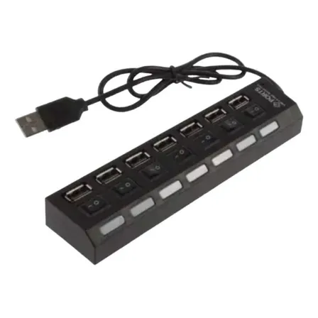 Hub Extensor Usb Irm De 7 Puertos Con Switch