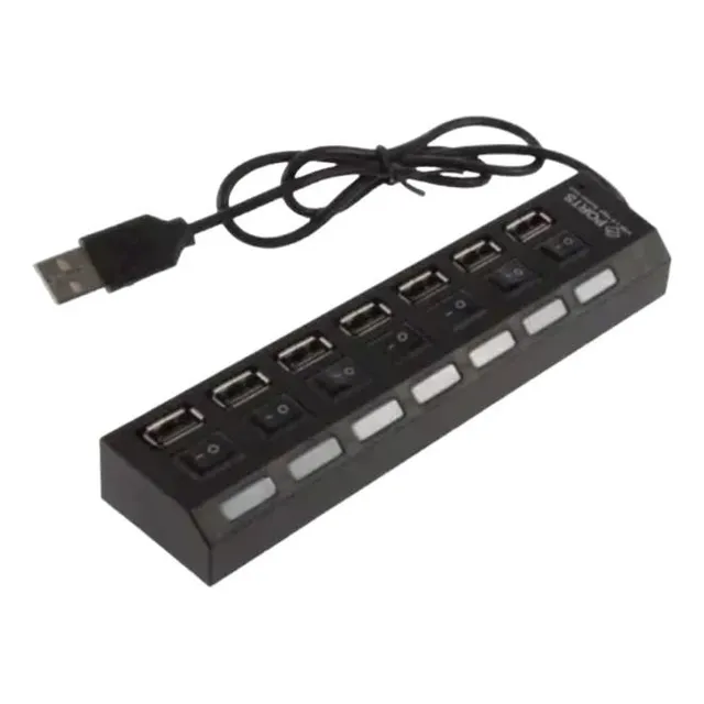 Hub Extensor Usb Irm De 7 Puertos Con Switch