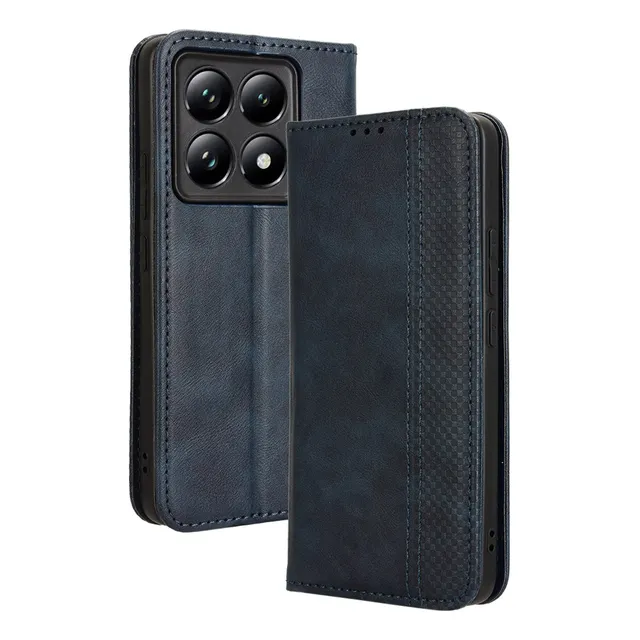 Funda Tipo Cartera Con Tapa Magnética Para Xiaomi 14t Pro Con Ranuras Para Tarjetas De Crédito