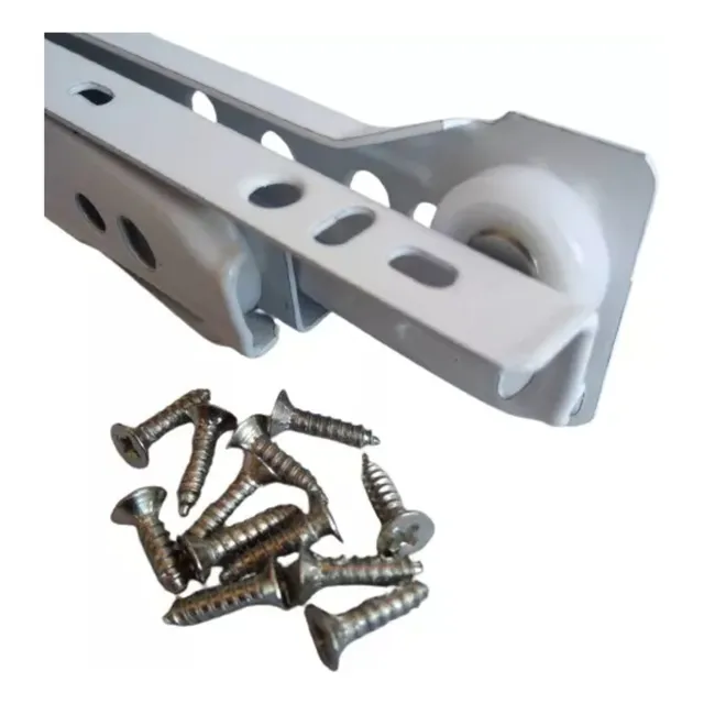 Corredera Riel Metálico Simple Para Gaveta 30 Cm 2 Juegos
