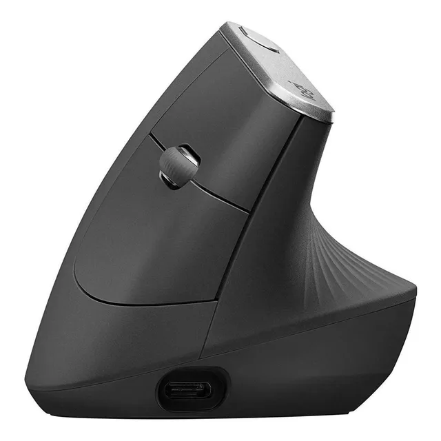 Mouse vertical inalámbrico recargable Logitech MX Vertical negro