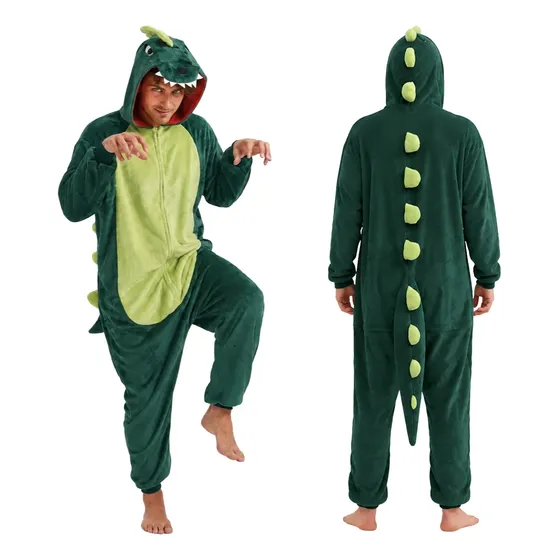 Pijama Masculino Dinossauro Kigurumi Adulto Pronta Entrega