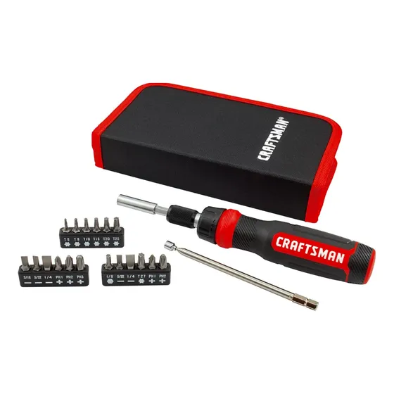Juego De Destornilladores (26 Pzs Bolso Trinquete) Craftsman