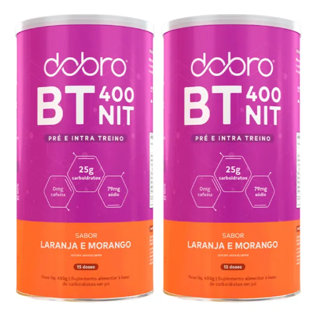 Kit 2 Bt Nitrato Laranja E Morango Pote 450g Dobro