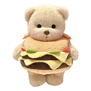 Peluche De Oso De Hamburguesa Relleno Bolso De Hombro De Fel Peluche De Oso De Hamburguesa Relleno Bolso De Hombro De Fel