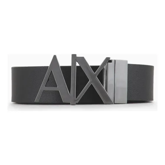 Cinto Armani Exchange Dupla Face Preto/marrom Masculino