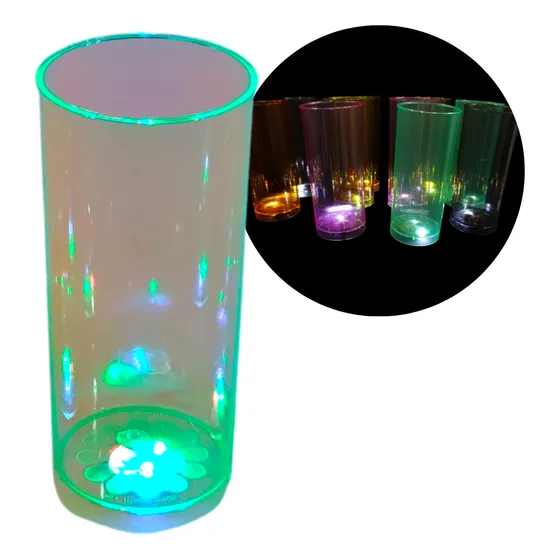 35 Vasos Trago Largo Led Cotillon Luminosos Combo Brindis 