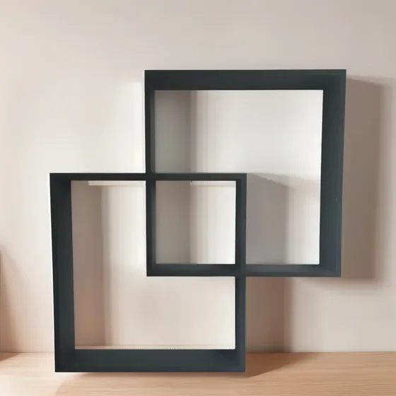 Repisa Flotante Decoracion Minimalista Moderna Doble Cubo
