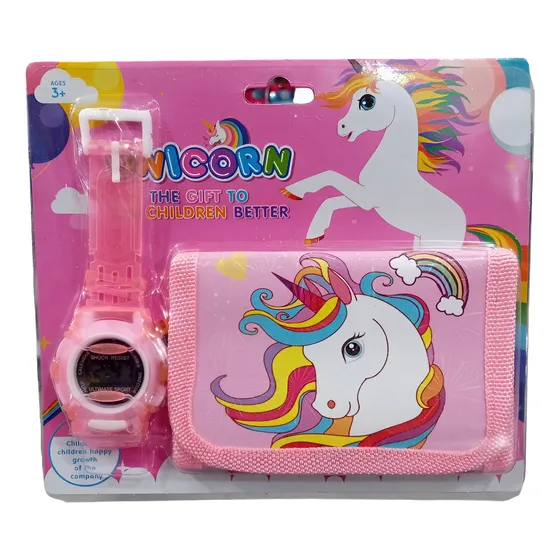 Cartera Para Niñas Con Reloj De Accesorio