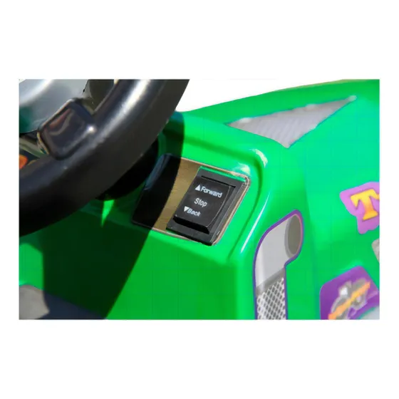 Tractor campestre Green Electric para niños de 6 V con cargador Biemme Horn, voltaje 110 V/220 V