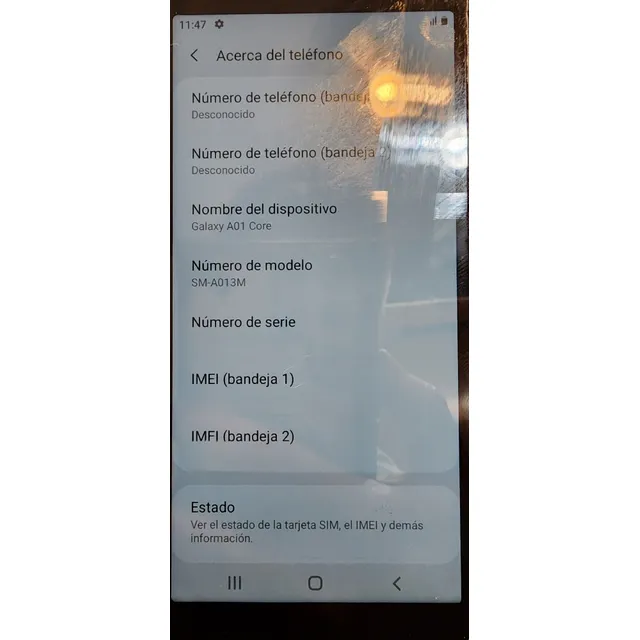 Celular Samsung A01 Core 16gb 1 Ram