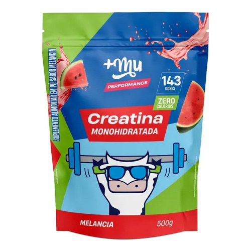 Creatina Mais Mu Sabor Melancia 100% Pura Mais Força E Desempenho No Treino - 500g Creatina Mais Mu Sabor Melancia 100% Pura Mais Força E Desempenho No Treino - 500g