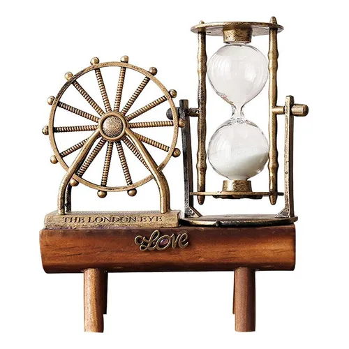 Temporizador De Arena De Reloj De Arena Decorativo Antiguo,