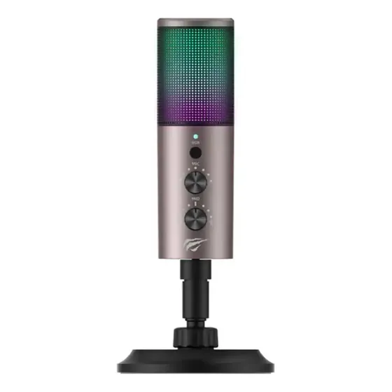 Microfono De Mesa Havit Gk61 Rgb Gamer