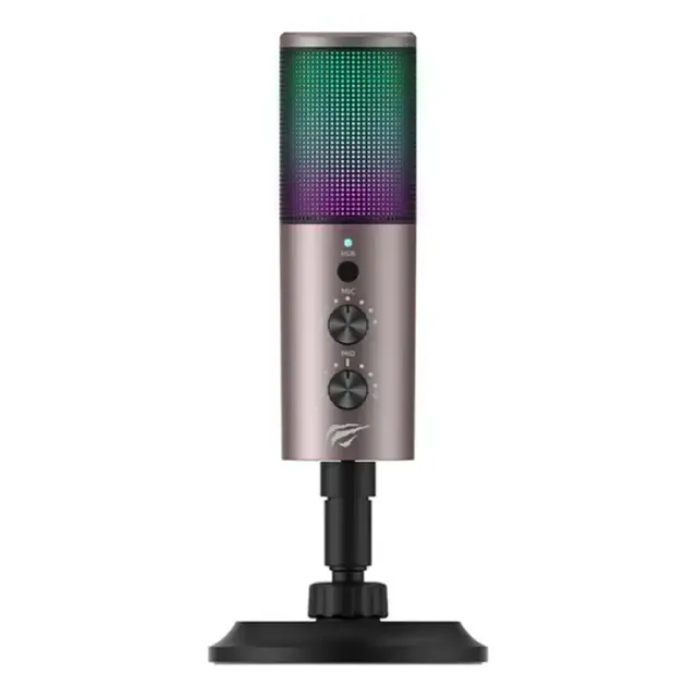 Microfono De Mesa Havit Gk61 Rgb Gamer