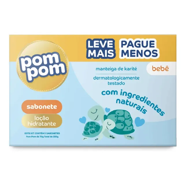 Kit Sabonete Pom Pom Karité 5x70g