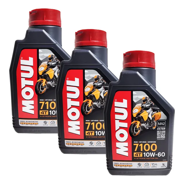 Kit 03 L Lubrificante Motul Sintetico 10w60 7100 4t Ester