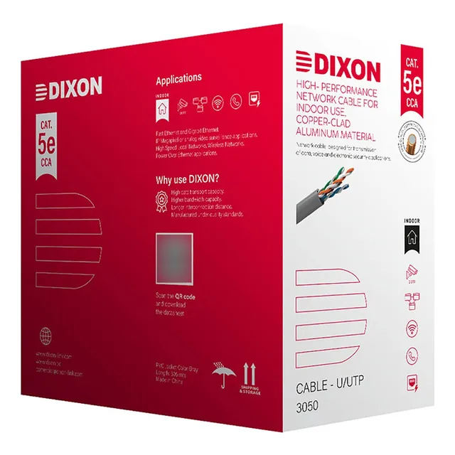 Dixon 3050, Cable Utp Cat.5e Cca Rollo 305m