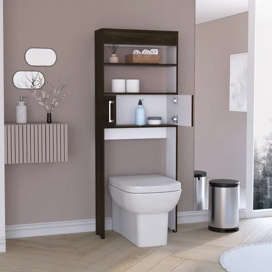 Ahorrador De Espacio Madrid 160x62x20 Rta Color Nogal/Blanco