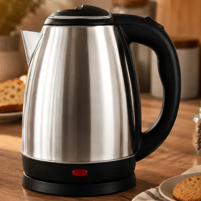 Chaleira Elétrica Inox 1,8L 1500W Aquecimento Rápido Automática