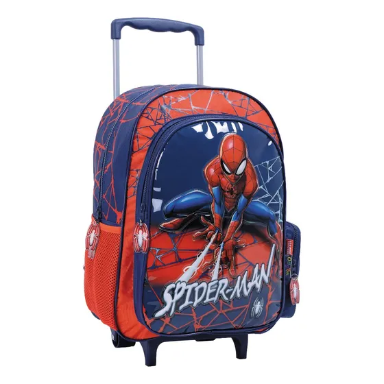 Mochila De Carro Wabro Escolar Spiderman 16 Pulgadas 