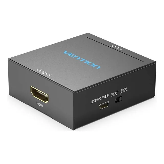 Convertidor Rca A Hdmi Metal Negro Vention Aefb0