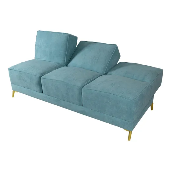 Sofá Cama Salas Minimalistas Modernas Sillón Cama Salas Color Turquesa Diseño De La Tela Terciopelo