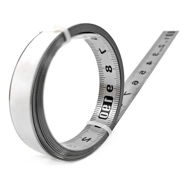 Regla Cinta Métrica Adhesiva 2m Acero Inox Medidora