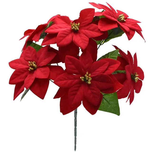 Ramo Nochebuena Con 6 Flores 35 Cm Alto