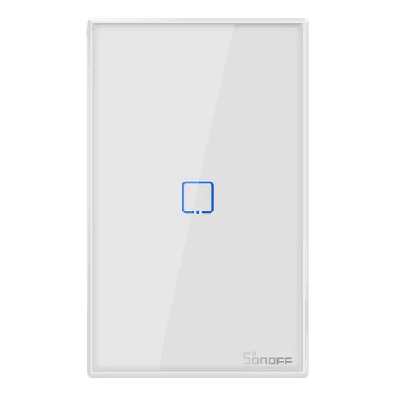 Sonoff Blanco Con 1 Apagador De Pared Touch T2us1c 1 Canal