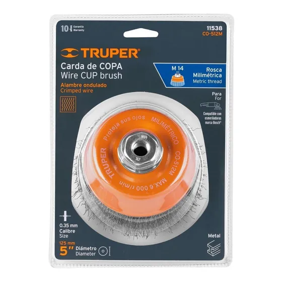 Cepillo Copa 5 X 14 Mm Truper 11538