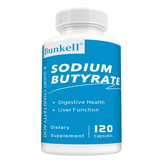 Butirato De Sodio - 120 Cápsulas Para Apoyar La Salud Intest