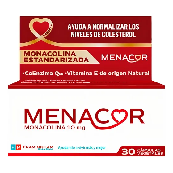 Menacor Levadura De Arroz Rojo Control De Colesterol Natural Sabor N/A